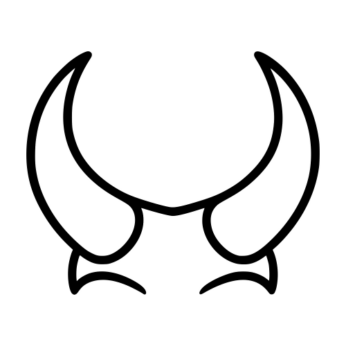 Devil Horns - Digital File - XCS Friendly Digital My Custom Designs PDF