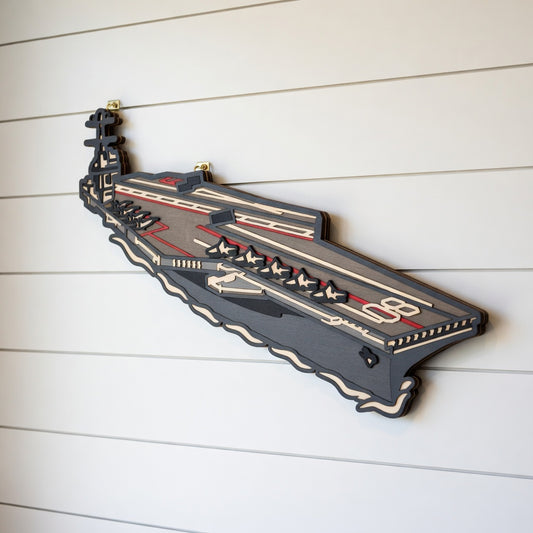 Carrier Ship - Layered Line Design - Digital File Digital My Custom Designs