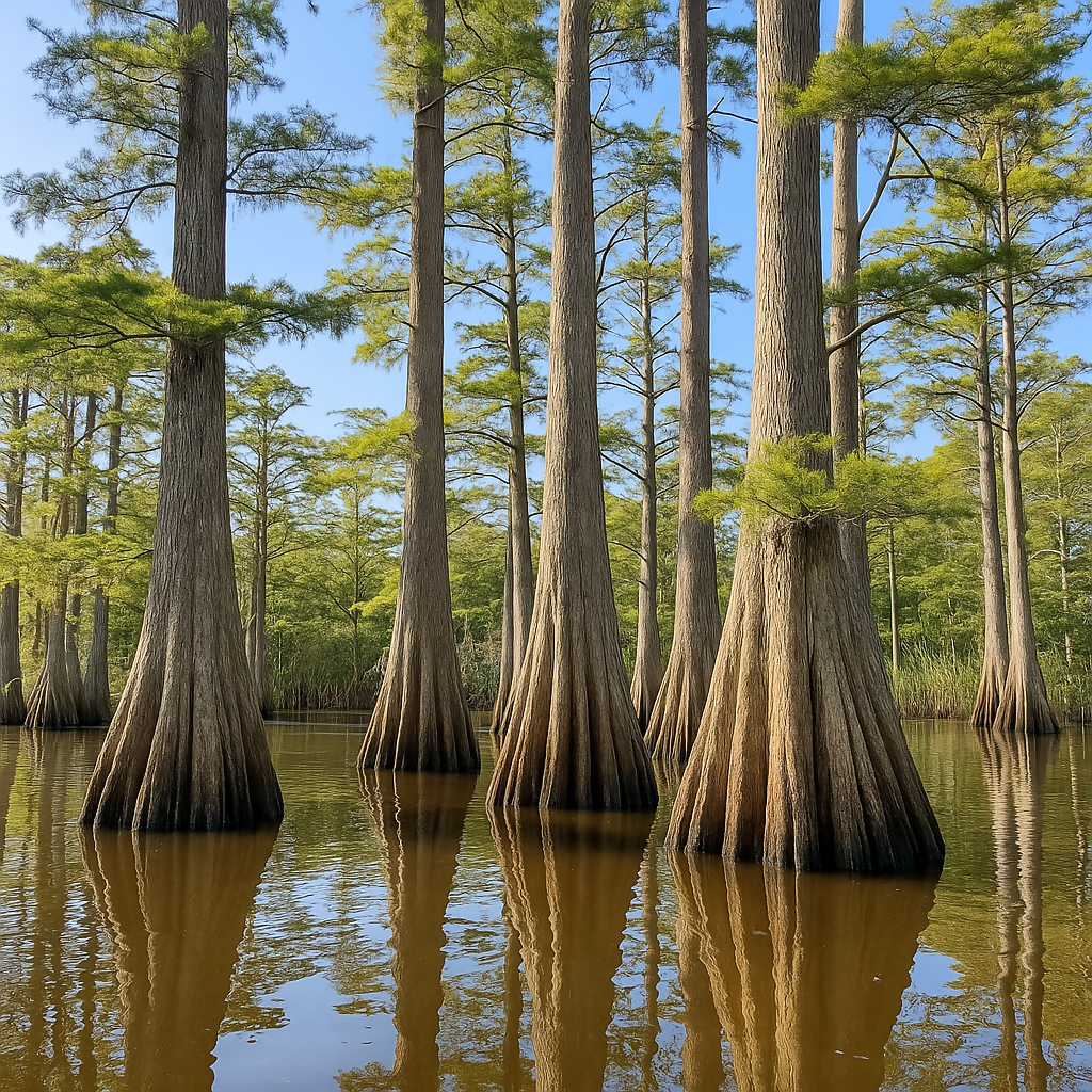 Cypress Swamp - Atchafalaya Basin - Louisiana United States - Rendered - Digital File Digital My Custom Designs PDF