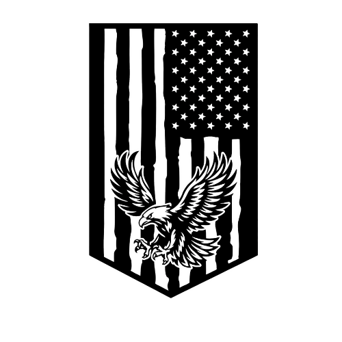 Banner Eagle American Flag Shield - Wall Home Decor - Digital File Digital My Custom Designs ZIP File