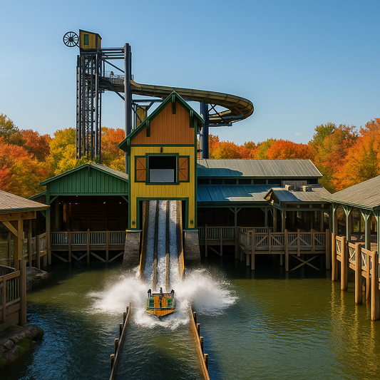 Mystic River Falls - Silver Dollar City - Missouri United States - Rendered - Digital File Digital My Custom Designs PDF