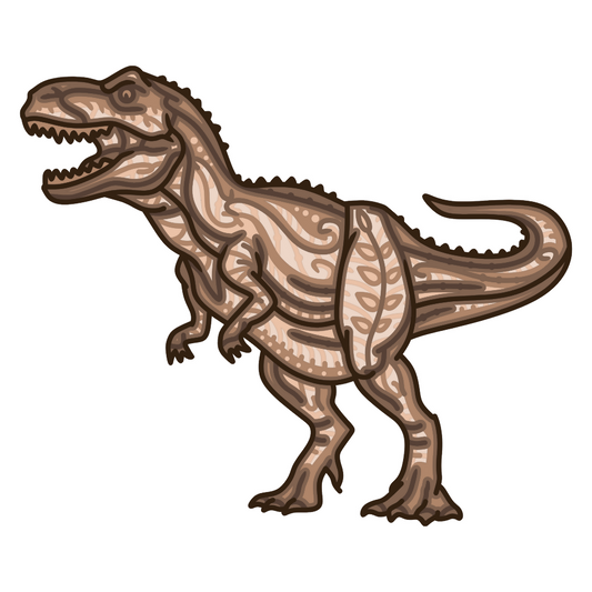 T-Rex - Layered Line Designs - Digital File Digital My Custom Designs ZIP File