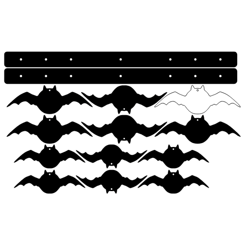 Halloween Decor - Bat Mobile - Digital File Tumbler My Custom Designs