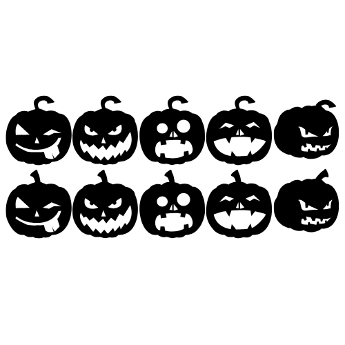 Halloween Decor - Pumpkin Face Coasters - Digital File Tumbler My Custom Designs