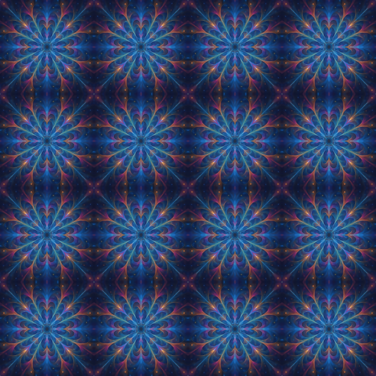 Geometric Abstract - Kaleidoscope Fractal Pattern - Digital File Digital My Custom Designs PDF