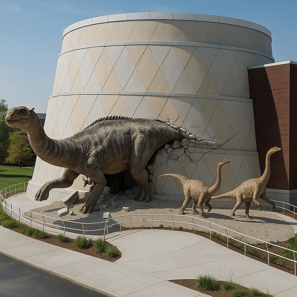 Dinosphere Exhibit - The Children's Museum of Indianapolis - Indiana United States - Rendered - Digital File Digital My Custom Designs PDF