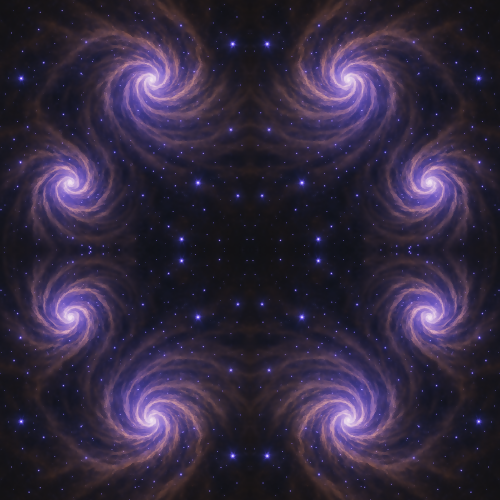 Space and Cosmic - Space Dust Whirlpools With Ultraviolet Sparks - Pattern - Digital file