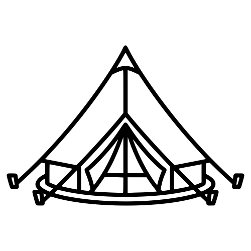 Tent Outline - Vector Graphics - Digital File Digital My Custom Designs PDF