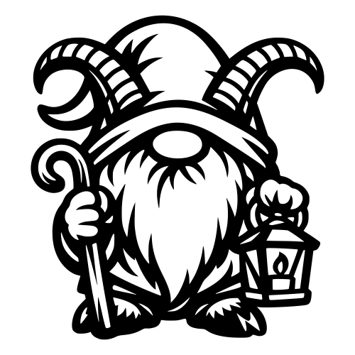 Goat Gnome Design - Vector Graphics - Digital File Digital My Custom Designs PDF