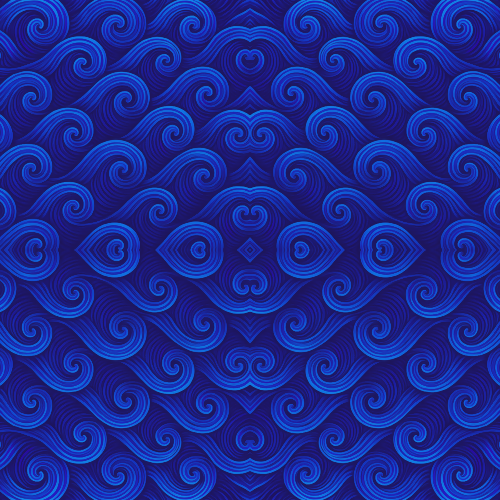 Water and Ocean - Neon Seashell Clusters With Rainbow Outlines - Pattern - Digital File