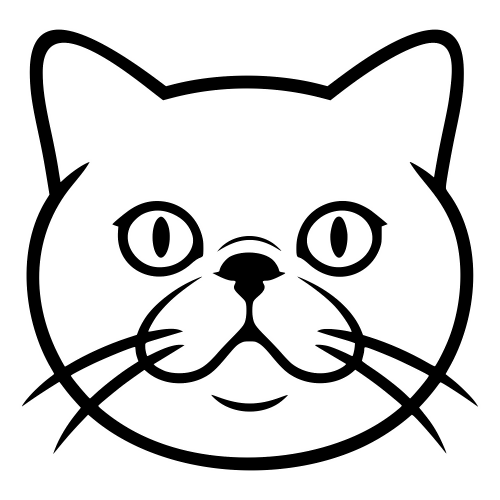 Exotic Shorthair Face - Digital File - XCS Friendly Digital My Custom Designs PDF