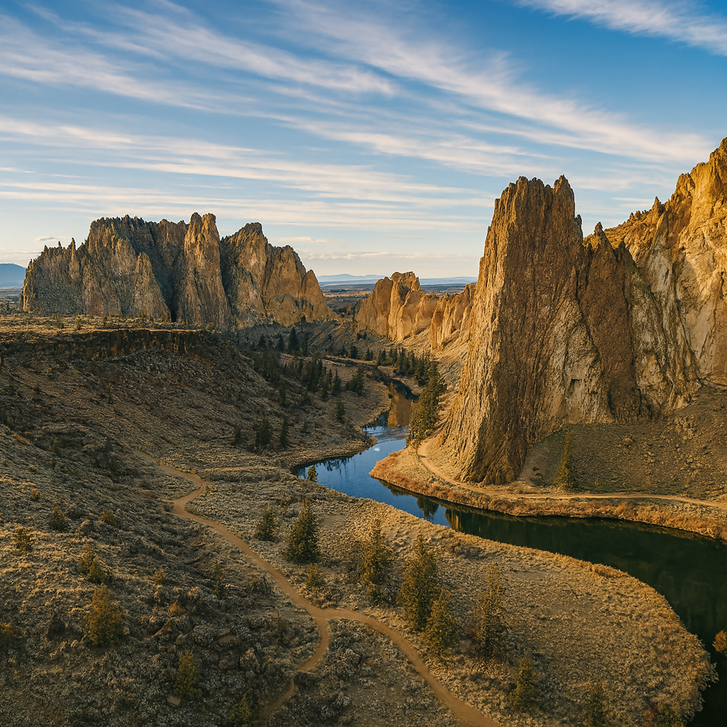 Smith Rock State Park - Oregon United States - Rendered - Digital File Digital My Custom Designs PDF