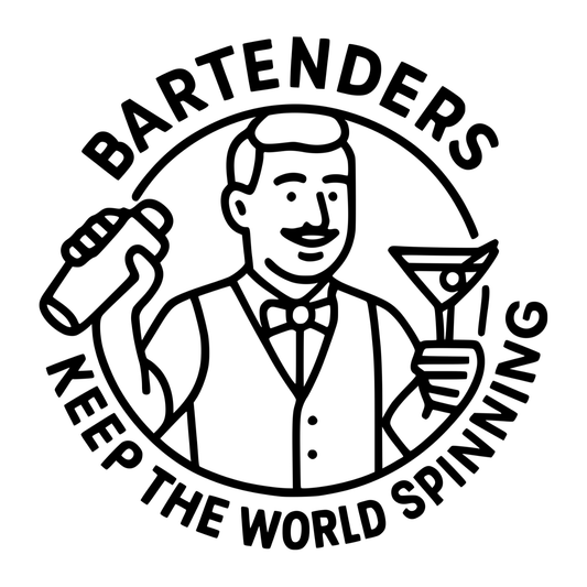Bartenders Keep The World Spinning - Digital File - XCS Friendly Tumbler My Custom Designs PNG
