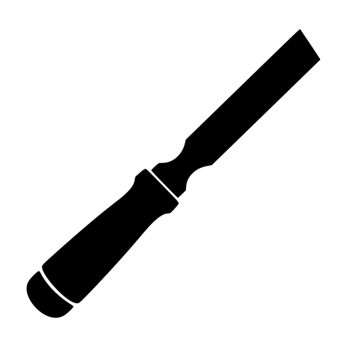 Chisel Sihouette - Vector Graphics - Digital File Digital My Custom Designs PDF