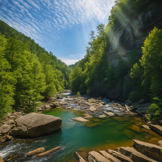 Tallulah Falls - Tallulah Gorge State Park - Georgia United States - Rendered - Digital File Digital My Custom Designs PDF