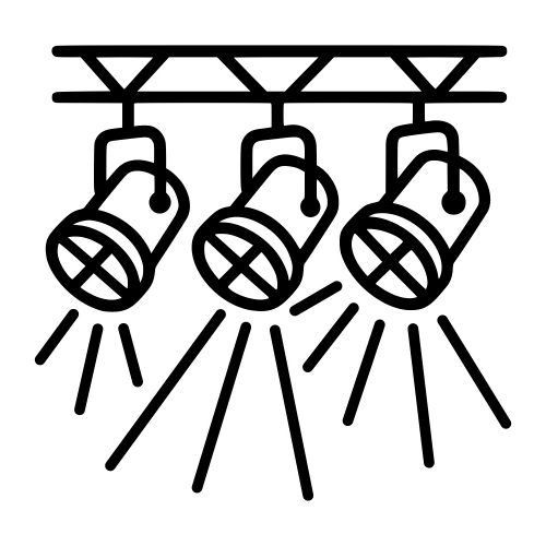 Club Lights Sketch - Digital File - XCS Friendly Digital My Custom Designs PDF