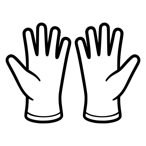 Medical Gloves Outline - Digital File - XCS Friendly Digital My Custom Designs PDF