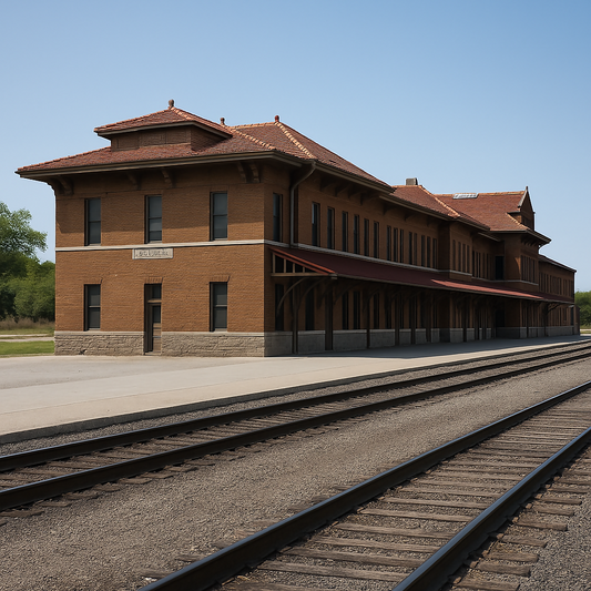 Historic Santa Fe Depot - Kansas United States - Rendered - Digital File Digital My Custom Designs PDF