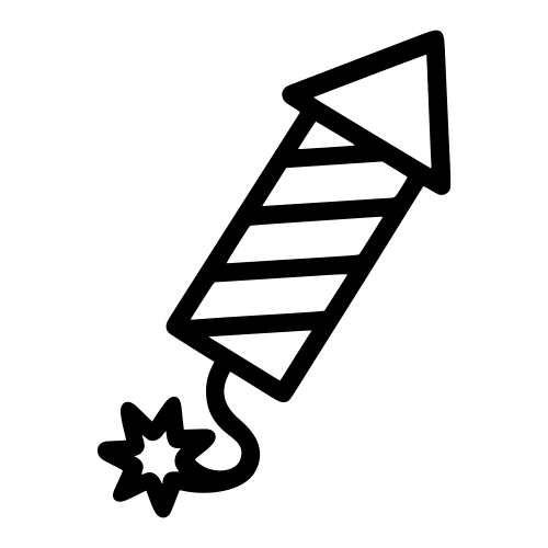 Firecracker Icon - Digital File - XCS Friendly Digital My Custom Designs PDF