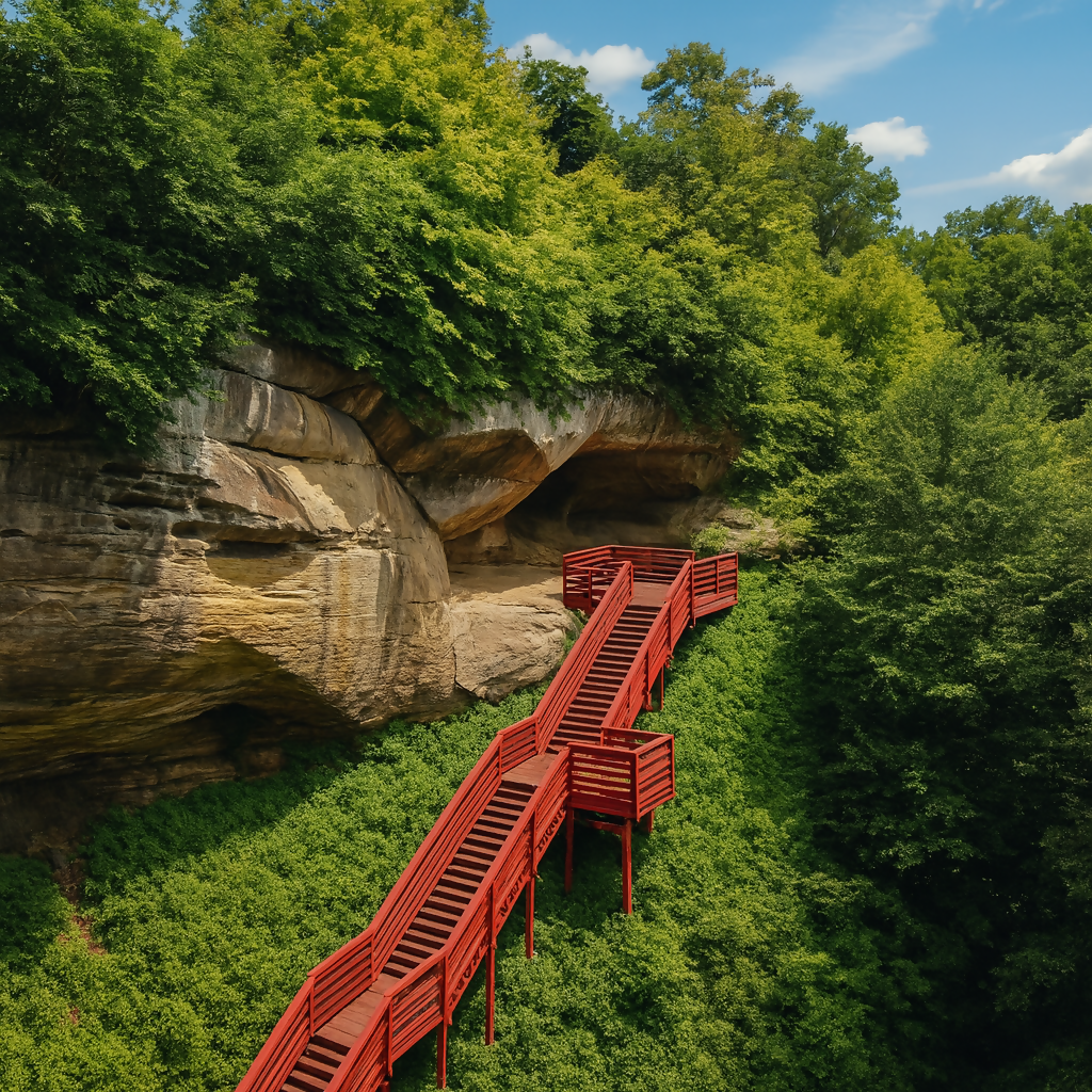 Indian Cave Trail - Indian Cave State Park - Nebraska United States - Rendered - Digital File Digital My Custom Designs PDF