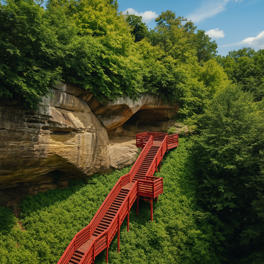 Indian Cave Trail - Indian Cave State Park - Nebraska United States - Rendered - Digital File Digital My Custom Designs PDF