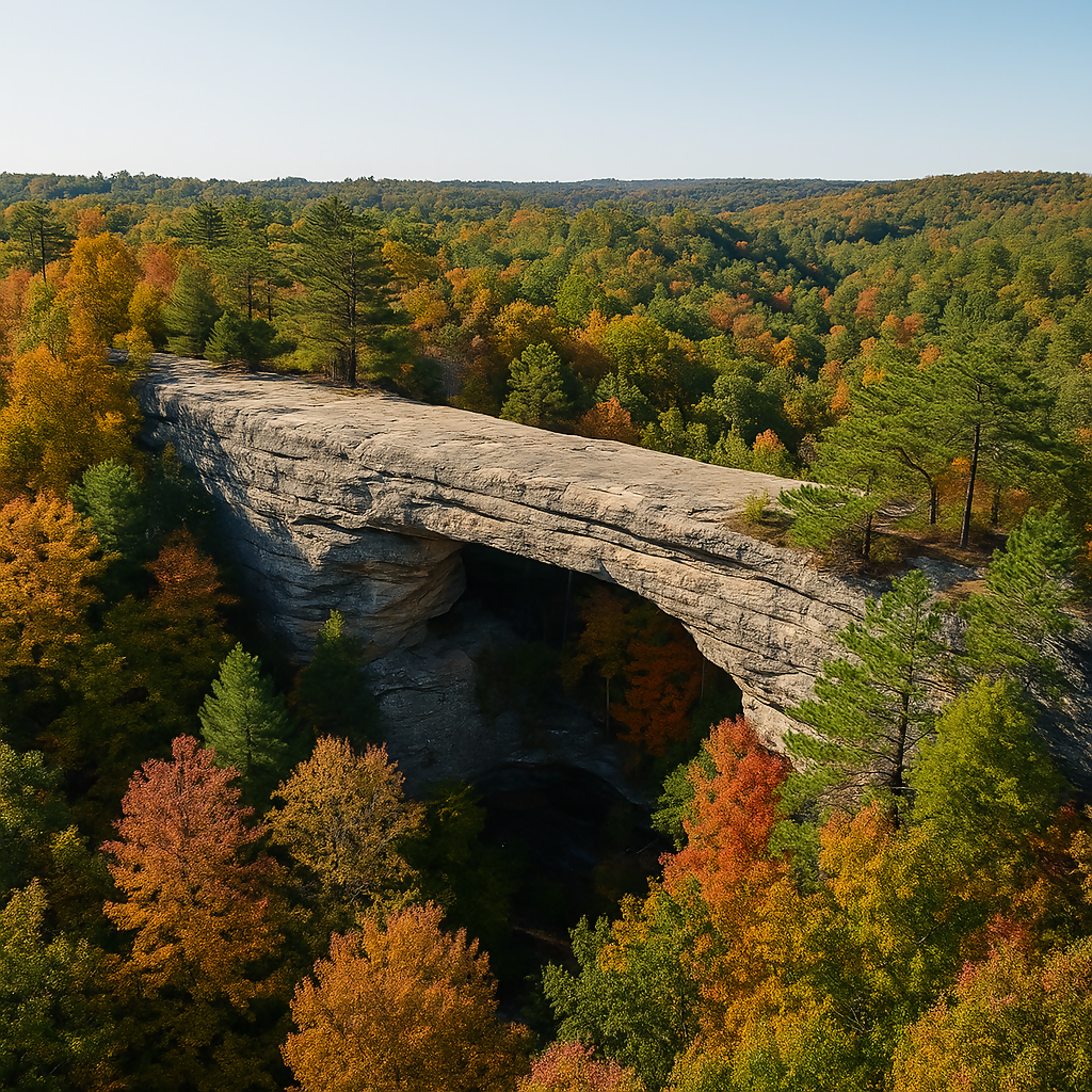 Natural Bridge - Natural Bridge State Resort Park - Kentucky United States - Rendered - Digital File Digital My Custom Designs PDF
