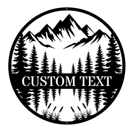 Mountain Scene - Metal Signs/Home Decor - Digital File Digital My Custom Designs ZIP File