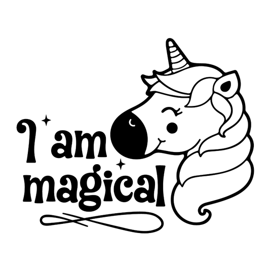 I Am Magical - Unicorn - Vector Graphics - Digital File Digital My Custom Designs ZIP File