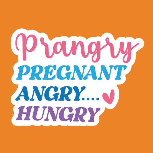 Prangry - Pregnant Stickers - Digital File Digital My Custom Designs ZIP File