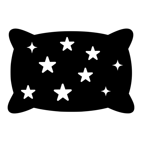 Pillow Silhouette with Stars - Vector Graphics - Digital File Digital My Custom Designs PDF