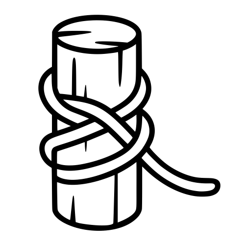 Dock Piling with Rope Tied - Digital File - XCS Friendly DIgital My Custom Designs PDF