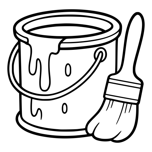 Cartoon Paint Pot - Digital File - XCS Friendly Digital My Custom Designs PDF