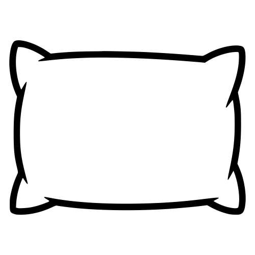 Pillow Outline - Vector Graphics - Digital File Digital My Custom Designs PDF