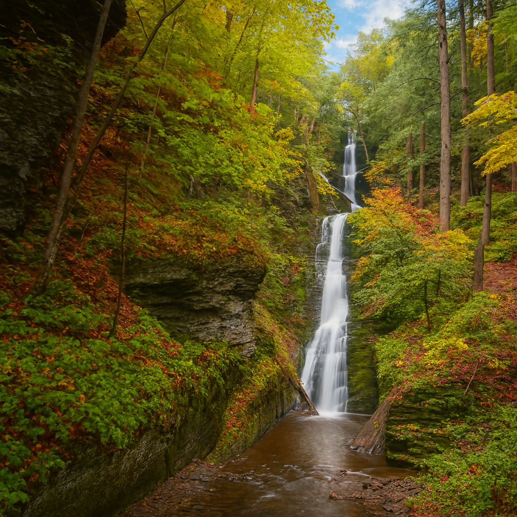 Silverthread Falls - Delaware Water Gap National Recreation Area - New Jersey United States - Rendered - Digital File Digital My Custom Designs PDF