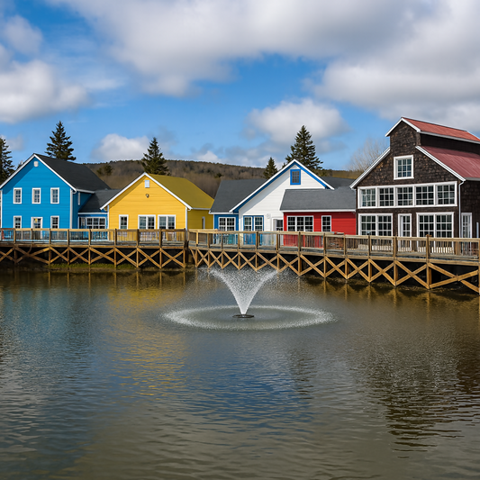 Magnetic Hill Wharf Village - New Brunswick Canada - Rendered - Digital File Digital My Custom Designs PDF