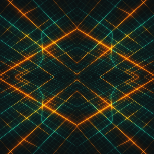 Industrial and Urban - Abstract Street Map Grids With Glowing Traffic Lines - Pattern - Digital File Digital My Custom Designs PDF