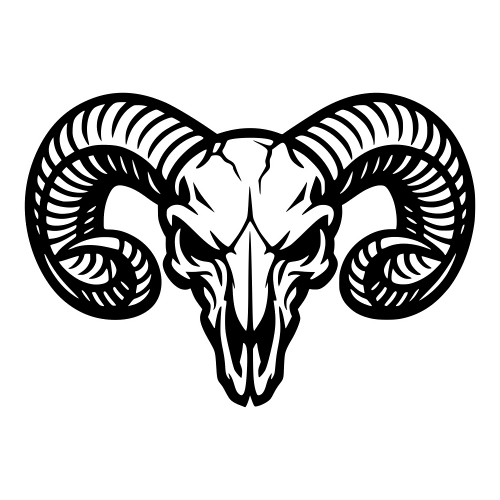 Ram Skull Western Design - Vector Graphics - Digital File Digital My Custom Designs PDF