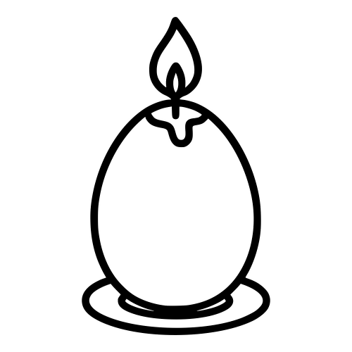 Egg Candle - Digital File - XCS Friendly Digital My Custom Designs PDF