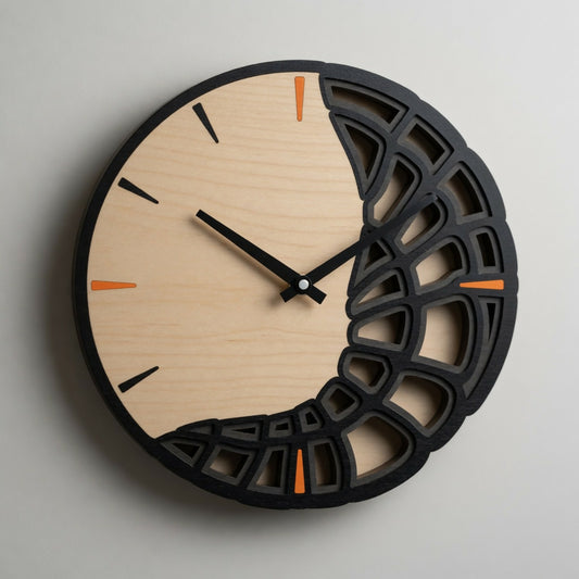 Layered Line Design - Clock Abstract 1 Template - Clocks - Digital File Digital My Custom Designs ZIP File