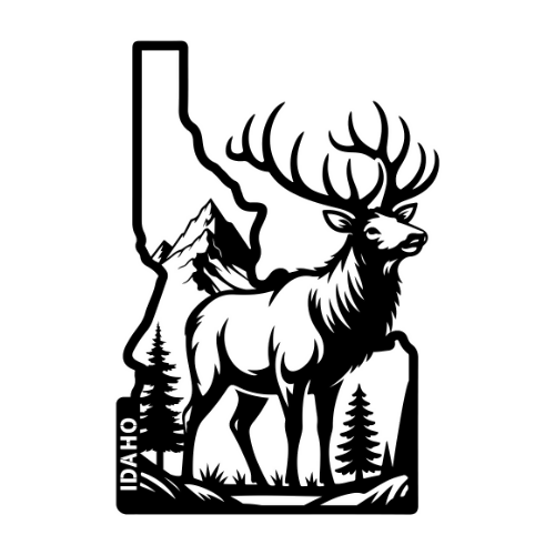 Idaho - Wall / Home Decor - State Outline - United States - Digital File Digital My Custom Designs ZIP File