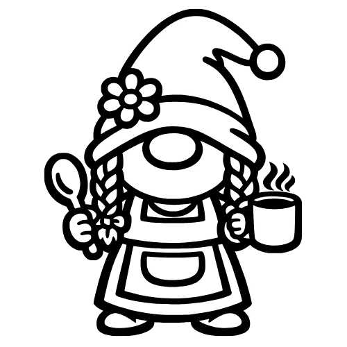 Cartoon Mom Gnome - Digital File - XCS Friendly