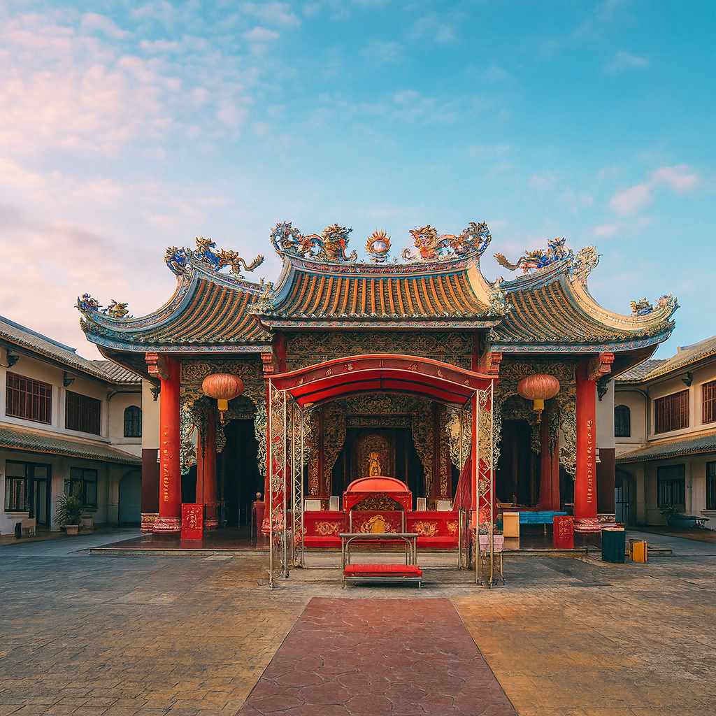 Kuan Yim Shrine - Chinatown - Bangkok Thailand - Asia - Rendered - Digital File Digital My Custom Designs PDF