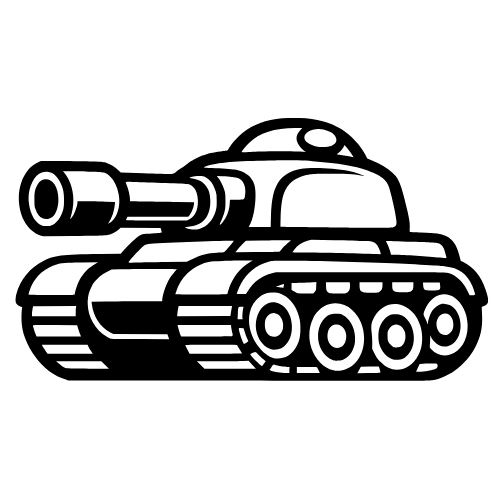 Cartoon Tank Design - Digital File - XCS Friendly