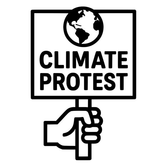 Climate Protest Sign - Digital File - XCS Friendly Digital My Custom Designs PNG