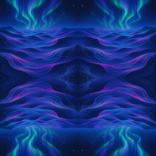 Nature and Landscape - Digital Aurora Dunes With Holographic Sparkle - Pattern - Digital File Digital My Custom Designs PDF