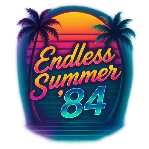 Pop Culture Fandom - Endless Summer - T Shirt Design - Digital File Digital My Custom Designs 300 DPI PNG