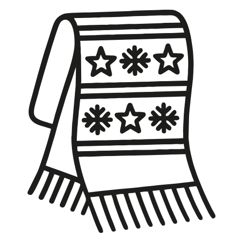 Wool Scarf Folded - Digital File - XCS Friendly Digital My Custom Designs PDF