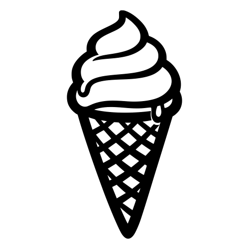 Ice Cream Cone - Digital File - XCS Friendly Digital My Custom Designs PDF