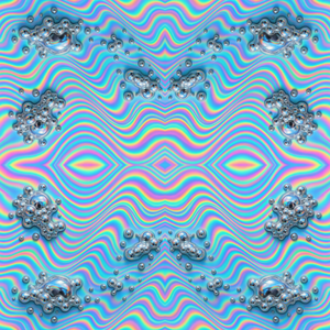 Water and Ocean - Holographic Wave Patterns With Liquid Chrome Foam - Pattern - Digital File