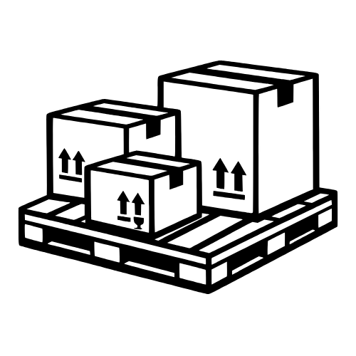 Freight Pallet with Boxes - Vector Graphics - Digital File Digital My Custom Designs PDF